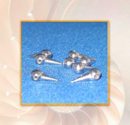 Metallperlen, ca. 13 x 4 mm silberfarben, 20 Stück