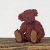 Teddy Bär Schulte Mohair 5 Gelenke rötlich 26 cm – Bild 2