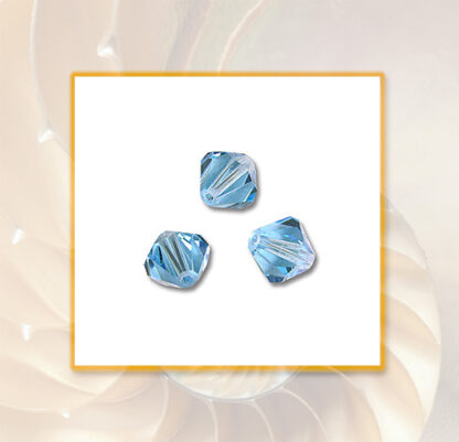 Swarovski Doppelkegel 5301 Aquamarine 4 mm