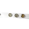 Leder Armband weiß neu mit 3 Chunks – Bild 2