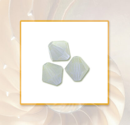 Swarovski Doppelkegel 5301 White Alabaster 4 mm