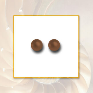 Ohrringe Stecker Swarovski Crystal Perlen in Copper ca 7 mm