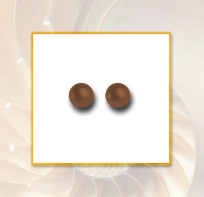 Ohrringe Stecker Swarovski Crystal Perlen in Copper ca 7 mm
