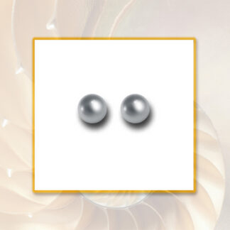 Ohrringe Stecker Swarovski Crystal Perlen Dark Grey ca 7 mm